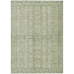 Machine Washable Indoor/Outdoor Chantille ACN2173 Green 10' x 14' Rug