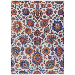 Machine Washable Indoor/Outdoor Chantille ACN2187 Red 10' x 14' Rug