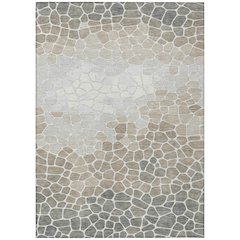 Machine Washable Indoor/Outdoor Chantille ACN2190 Taupe 10' x 14' Rug