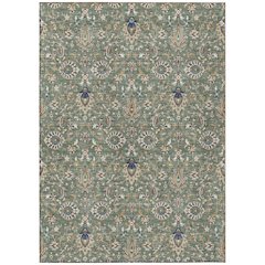 Machine Washable Indoor/Outdoor Chantille ACN2192 Green 10' x 14' Rug