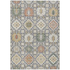 Machine Washable Indoor/Outdoor Chantille ACN2200 Gray 10' x 14' Rug