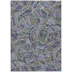 Machine Washable Indoor/Outdoor Chantille ACN2208 Purple 10' x 14' Rug