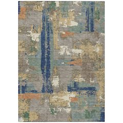 Machine Washable Indoor/Outdoor Chantille ACN2212 Taupe 10' x 14' Rug