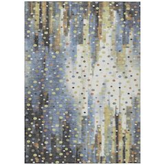 Machine Washable Indoor/Outdoor Chantille ACN2213 Denim 10' x 14' Rug