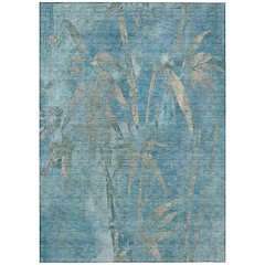 Machine Washable Indoor/Outdoor Chantille ACN2222 Blue 10' x 14' Rug