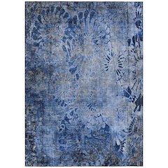 Machine Washable Indoor/Outdoor Chantille ACN2224 Blue 10' x 14' Rug
