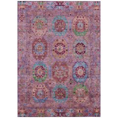 Machine Washable Indoor/Outdoor Chantille ACN2228 Pink 10' x 14' Rug