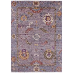 Machine Washable Indoor/Outdoor Chantille ACN2229 Purple 10' x 14' Rug