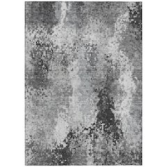 Machine Washable Indoor/Outdoor Chantille ACN2242 Gray 10' x 14' Rug