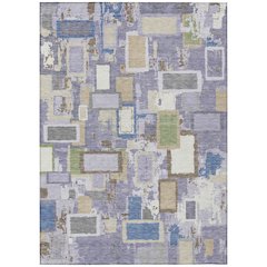 Machine Washable Indoor/Outdoor Chantille ACN2246 Purple 10' x 14' Rug