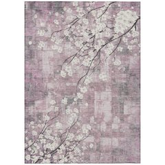 Machine Washable Indoor/Outdoor Chantille ACN2248 Pink 10' x 14' Rug