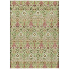 Machine Washable Indoor/Outdoor Chantille ACN2251 Green 10' x 14' Rug