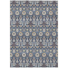 Machine Washable Indoor/Outdoor Chantille ACN2251 Blue 10' x 14' Rug