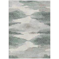 Machine Washable Indoor/Outdoor Chantille ACN2259 Green 10' x 14' Rug