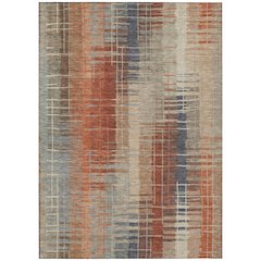 Machine Washable Indoor/Outdoor Chantille ACN2261 Brown 10' x 14' Rug