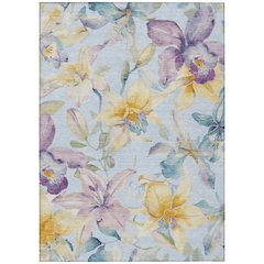 Machine Washable Indoor/Outdoor Chantille ACN2262 Blue 10' x 14' Rug