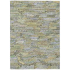 Machine Washable Indoor/Outdoor Chantille ACN2266 Green 10' x 14' Rug