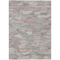 Machine Washable Indoor/Outdoor Chantille ACN2266 Pink 10' x 14' Rug