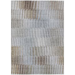 Machine Washable Indoor/Outdoor Chantille ACN2271 Brown 10' x 14' Rug