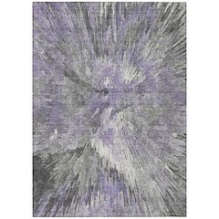 Machine Washable Indoor/Outdoor Chantille ACN2283 Purple 10' x 14' Rug