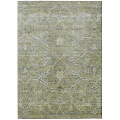 Machine Washable Indoor/Outdoor Chantille ACN2298 Green 10' x 14' Rug