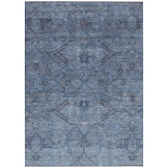 Machine Washable Indoor/Outdoor Chantille ACN2299 Blue 10' x 14' Rug