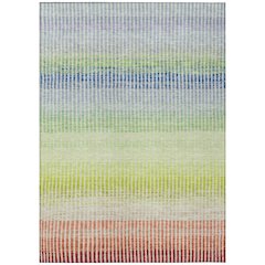 Machine Washable Indoor/Outdoor Chantille ACN2313 Orange 10' x 14' Rug