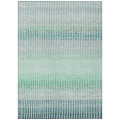 Machine Washable Indoor/Outdoor Chantille ACN2313 Teal 10' x 14' Rug
