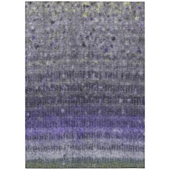 Machine Washable Indoor/Outdoor Chantille ACN2316 Purple 10' x 14' Rug