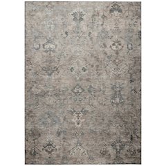Machine Washable Indoor/Outdoor Chantille ACN2320 Brown 10' x 14' Rug