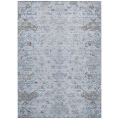 Machine Washable Indoor/Outdoor Chantille ACN2322 Blue 10' x 14' Rug