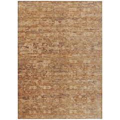 Machine Washable Indoor/Outdoor Chantille ACN2324 Orange 10' x 14' Rug