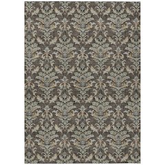 Machine Washable Indoor/Outdoor Chantille ACN2325 Brown 10' x 14' Rug