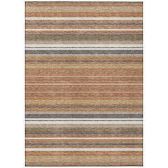 Machine Washable Indoor/Outdoor Chantille ACN2330 Orange 10' x 14' Rug