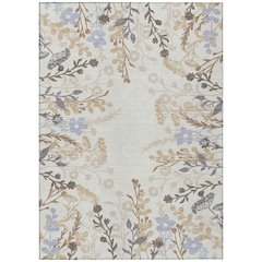 Machine Washable Indoor/Outdoor Chantille ACN2334 Ivory 10' x 14' Rug