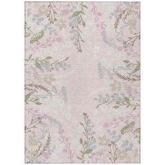 Machine Washable Indoor/Outdoor Chantille ACN2334 Pink 10' x 14' Rug