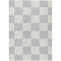 Machine Washable Indoor/Outdoor Chantille ACN2345 Gray 10' x 14' Rug