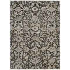 Machine Washable Indoor/Outdoor Chantille ACN2358 Brown 10' x 14' Rug