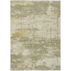 Machine Washable Indoor/Outdoor Chantille ACN2362 Green 10' x 14' Rug