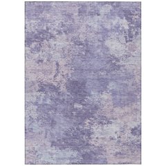 Machine Washable Indoor/Outdoor Chantille ACN2364 Purple 10' x 14' Rug