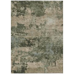 Machine Washable Indoor/Outdoor Chantille ACN2366 Green 10' x 14' Rug