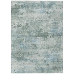 Machine Washable Indoor/Outdoor Chantille ACN2370 Green 10' x 14' Rug