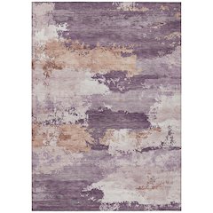 Machine Washable Indoor/Outdoor Chantille ACN2372 Purple 10' x 14' Rug