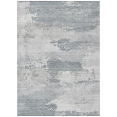 Machine Washable Indoor/Outdoor Chantille ACN2372 Gray 10' x 14' Rug