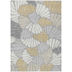 Machine Washable Indoor/Outdoor Chantille ACN2384 Gray 10' x 14' Rug