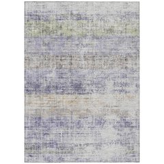 Machine Washable Indoor/Outdoor Chantille ACN2388 Purple 10' x 14' Rug