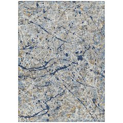 Machine Washable Indoor/Outdoor Chantille ACN2389 Blue 10' x 14' Rug