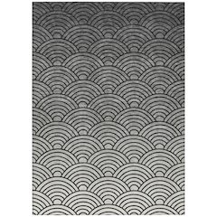 Machine Washable Indoor/Outdoor Chantille ACN2414 Black 10' x 14' Rug