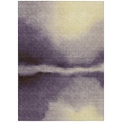 Machine Washable Indoor/Outdoor Chantille ACN2419 Purple 10' x 14' Rug