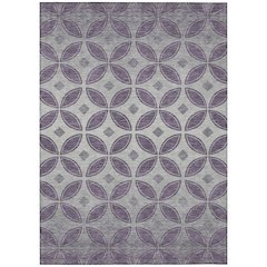 Machine Washable Indoor/Outdoor Chantille ACN2423 Purple 10' x 14' Rug